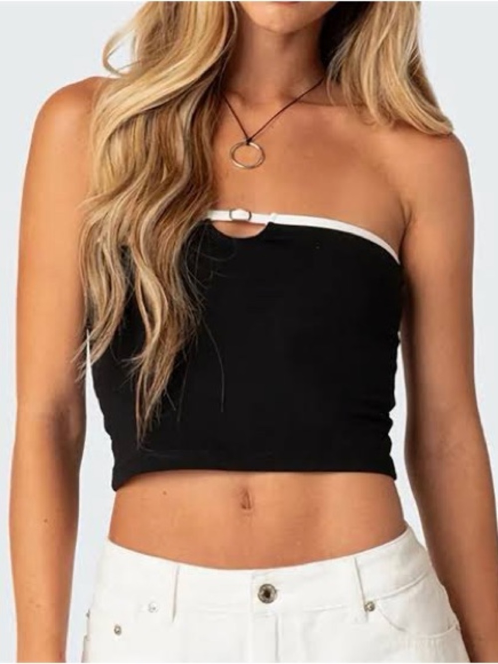 Edikted Black Tube Top